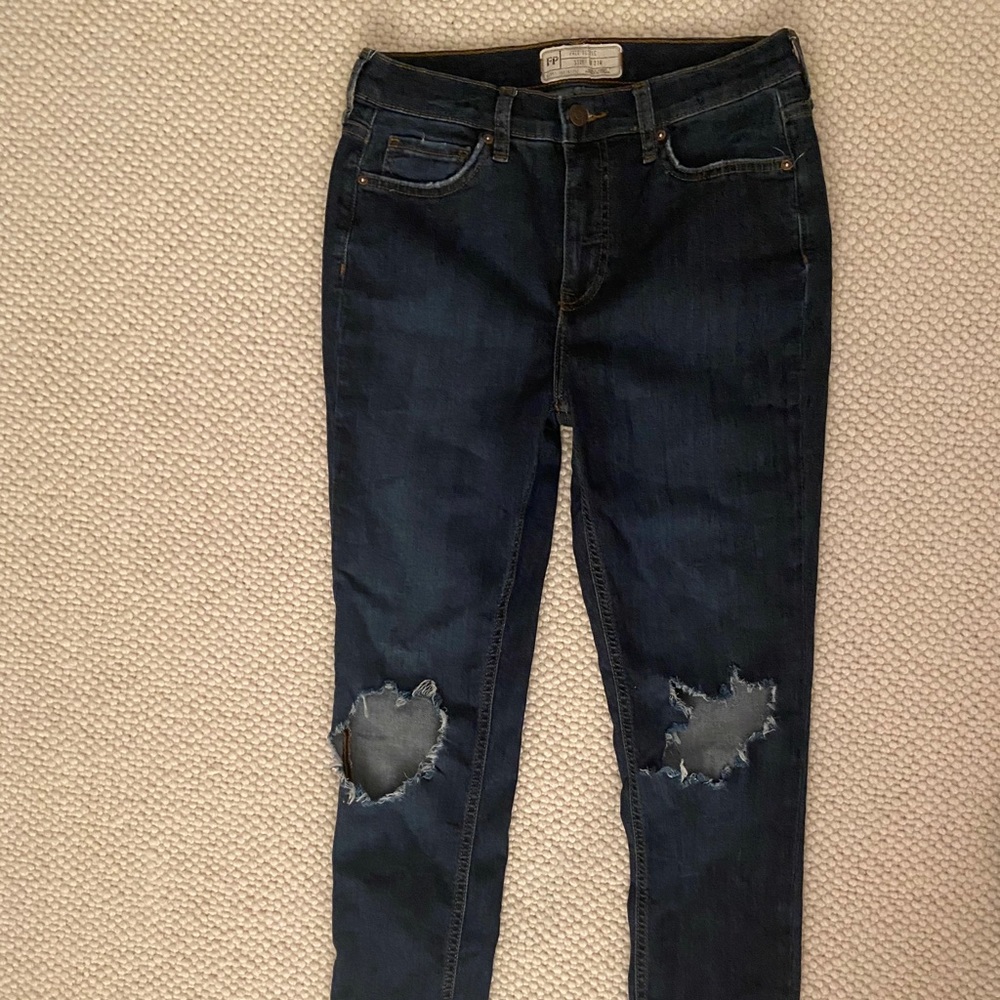 Free People Sharkbite Jeans in dark wash